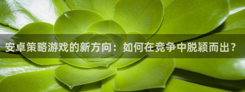 雷火竞技官网app下载安装：安卓策略游戏的新方向：如何在竞争